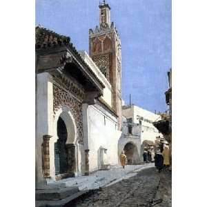   with a Mosque Tangier, by Rodriguez Manuel Garcia