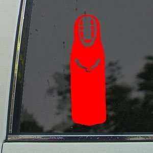  Spirited Away Red Decal No Face Studio Ghibli Car Red 