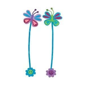   Foam Kit Makes 2 Butterfly Bookmarks; 3 Items/Order