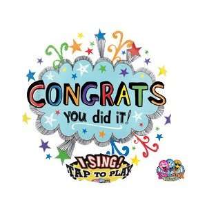  Happy Birthday Congrats Sing a Tune Foil Balloon 28 Toys 
