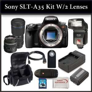 Sony SLT A35 Digital Camera Kit Includes Sony SLT A35 Camera, Tamron 
