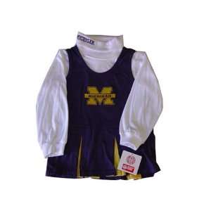  Michigan Wolverines NCAA Blue Cheerleader Dress size 6 