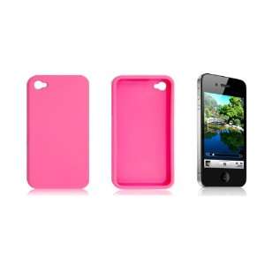   Ultra Pink Rubberized Plastic Case for iPhone 4G 4 4G Electronics