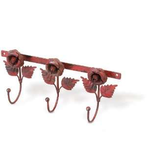  Foreside Iron Floral 3 Wall Hook
