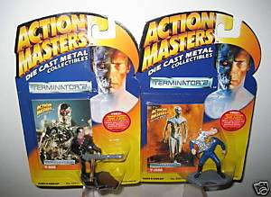 TERMINATOR 2 T800 AND T1000 COLLECTIBLE DIECAST FIGURES  