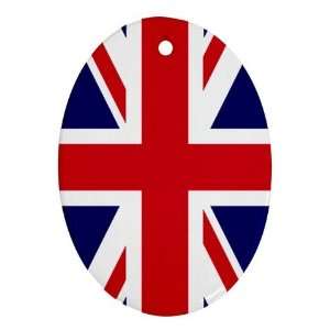  British English Flag Ornament (Oval): Home & Kitchen