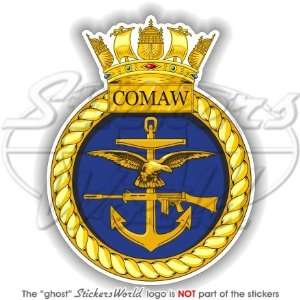 BRITISH ROYAL NAVY Commodore AW COMAW Badge UK 4 (100mm) Vinyl Bumper 