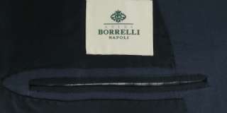 New $2000 Borrelli Navy Blue Sportcoat 46/56  