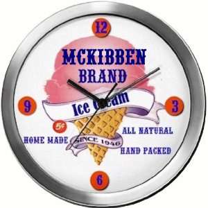  MCKIBBEN 14 Inch Ice Cream Metal Clock Quartz Movement 