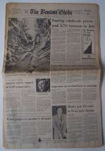1974 Newspaper NIXON RESIGNS FORD OATH The Boston Globe  