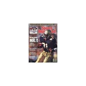 Tim Brown Autographed Football   Sports Illustrated Magazine Aug 31 