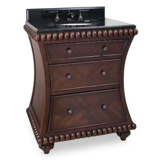   Beaded Bathroom Vanity with Preassebled Top and Bowl   VAN035