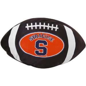  Syracuse Orange 19 Brown Team Logo Football Pillow 