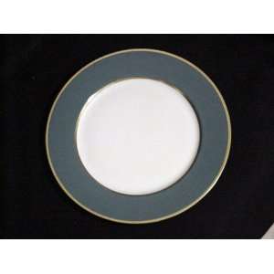    FLINTRIDGE LUNCHEON PLATE SYLVAN TEAL SLIGHT WEAR 