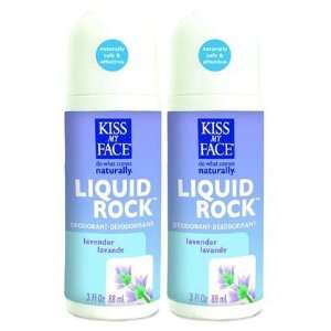 Kiss My Face Paraben Free Liquid Rock Roll On Deodorant Lavender 3 oz 