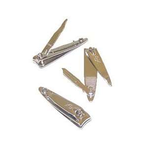  Fingernail Clipper With Swing out Nail File Each Beauty