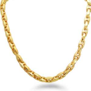 SSN114 Heavy Link Gold Plated Stainless Steel Necklace  