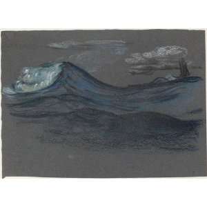   Oil Reproduction   Arthur Bowen Davies   32 x 24 inches   Ocean Swells