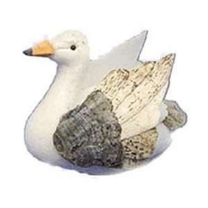   and Garden Accents Small Bird Swan 2 1/2 White/Brown: Home & Kitchen