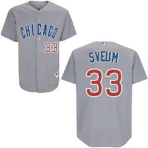  Chicago Cubs Dale Sveum Authentic Road Jersey: Sports 