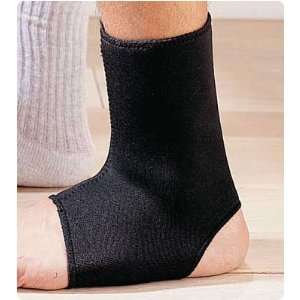 Neoprene Ankle Supports. Neoprene Support w/Strap. Color Black, Size 