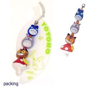  4 Totoro character zipper pull Toys & Games