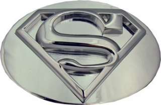 BIG 3D Official Silver SUPERMAN LOGO Belt Buckle COOL!  