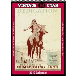  Vintage Utah Football 2012 Wall Calendar