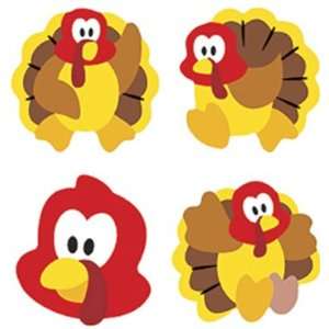   ENTERPRISES INC. SUPERSHAPES STICKERS TURKEY TIME 