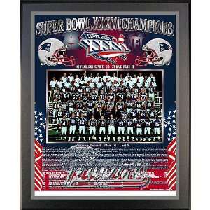 Healy New England Patriots Super Bowl Xxxvi 13X16 Team Picture Plaque 