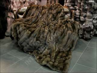 591 Real Russian Sable Fur Blanket fur rug barguzin sable  