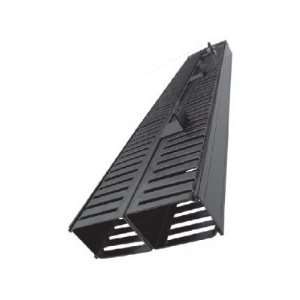  Black Vertical Finger Duct with Cover Height: 48 (50 