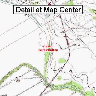   Quadrangle Map   Calvert, Texas (Folded/Waterproof)