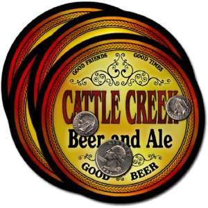  Cattle Creek , CO Beer & Ale Coasters   4pk Everything 