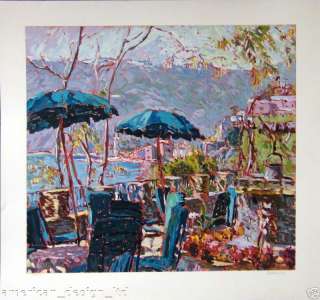   Sassone Porto Roca Serigraph 1989 Hand Signed Art SUBMIT AN OFFER