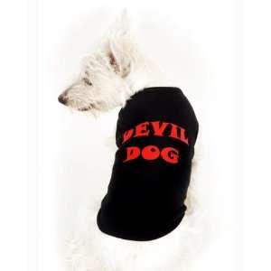  Designer Dog T Shirt   Devil Dog Dog T Shirt   Black 