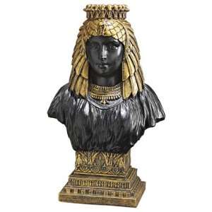   Gold Egyptian Queen Nefertiti Statue Sculpture Bust: Home & Kitchen