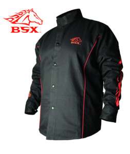 Stryker™ FR Red & Black Flames Welding Jacket  