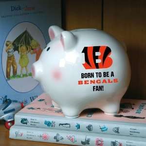    Born to Be Cincinnati Bengals Fan Piggy Bank: Sports & Outdoors