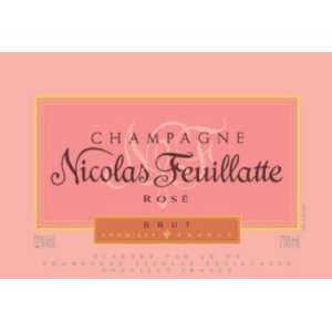  Nicolas Feuillatte Brut Rose NV 750ml: Grocery & Gourmet 
