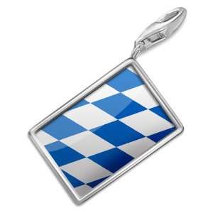 FotoCharms Bayern Flag region Germany   Charm with Lobster Clasp 