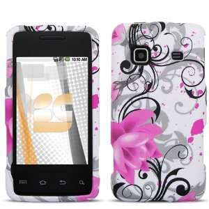  Samsung Galaxy Prevail Protector Case   Pink Lotus: Cell 
