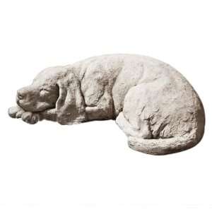  Campania Reclining Dog Garden Statue, Greystone: Patio 