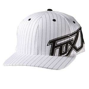  Fox Racing Supersonic Flexfit Hat   L/XL/White: Automotive