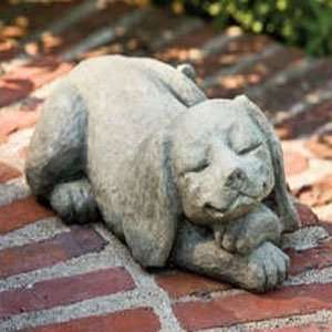   Cast Stone Animal   Complacent Dog   Natural: Patio, Lawn & Garden
