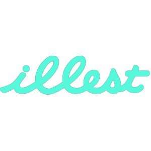 ILLEST LOGO   8 MINT GREEN Decal   JDM clothing   Vinyl Decal/Sticker 