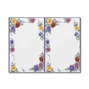   Pansies 2 up Invitation   25 Sheets & 50 Invitations