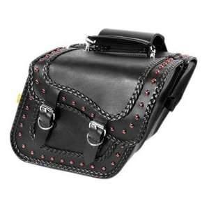  STUDDED COMPACT SLANT BAG RUBY: Automotive