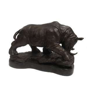  Bronze African Rhinoceros Safari Rhino Sculpture: Home 