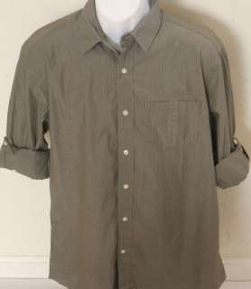 GAP Mens Olive Striped Button Down Shirt NWT Sizes L XXL  